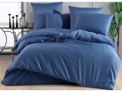 Постельное белье с простыней на резинке (160х200х30 см) Venica Mascuse - Indigo (Turkey), евро комплект Постельное белье с простыней на резинке (160х200х30 см) Venica Mascuse - Indigo (Turkey), евро комплект